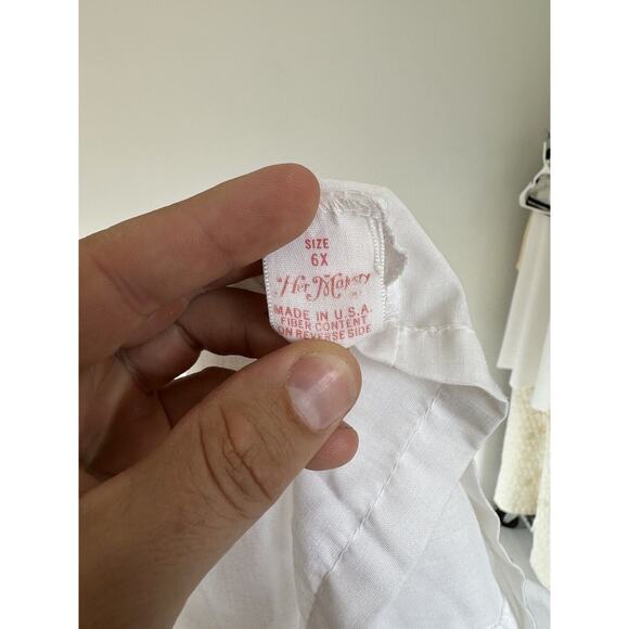 Vintage 1970s Her Majesty Toddler Button Up Ruffled Shirt Size 6x - Picture 4 of 4